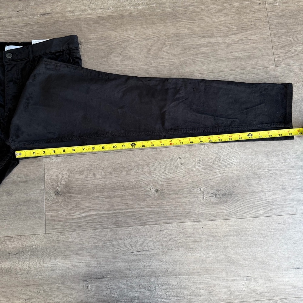 NWT LOFT The Skinny - High Rise - Black - faux velvet pants - size 29 - Picture 2 of 4
